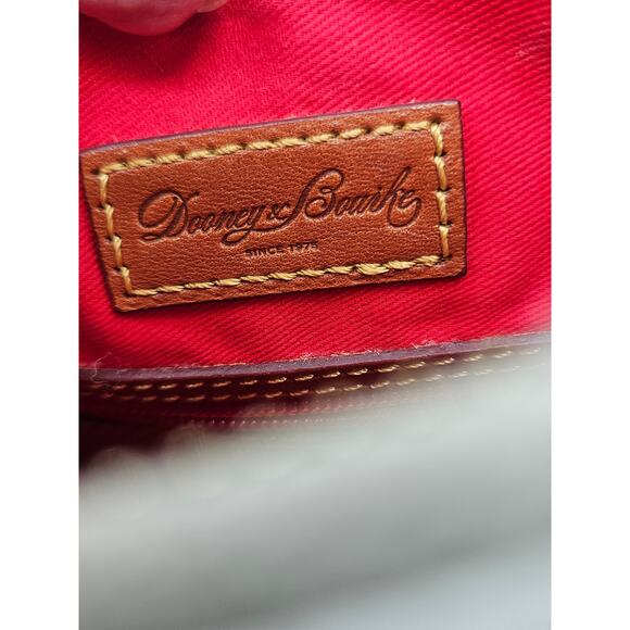 Dooney & Bourke Gretta Women's Crossbody Purse Handbag Leather‎ White/Tan - Picture 8 of 16